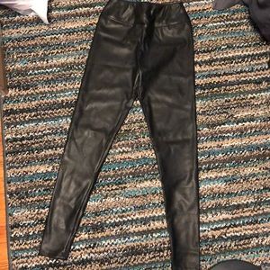 Black leather pants never worn w tags on